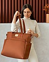 Nobodinoz Waterproof Changing Bag Baby on the Go - Clay Brown - Organic Cotton Diaper Changing Bags