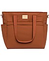 Nobodinoz Waterproof Changing Bag Baby on the Go - Clay Brown - Organic Cotton Diaper Changing Bags