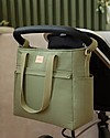 Nobodinoz Waterproof Changing Bag Baby on the Go - Olive Green - Organic Cotton Diaper Changing Bags