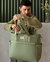 Nobodinoz Waterproof Changing Bag Baby on the Go - Olive Green - Organic Cotton Diaper Changing Bags