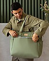 Nobodinoz Waterproof Changing Bag Baby on the Go - Olive Green - Organic Cotton Diaper Changing Bags