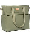 Nobodinoz Waterproof Changing Bag Baby on the Go - Olive Green - Organic Cotton Diaper Changing Bags