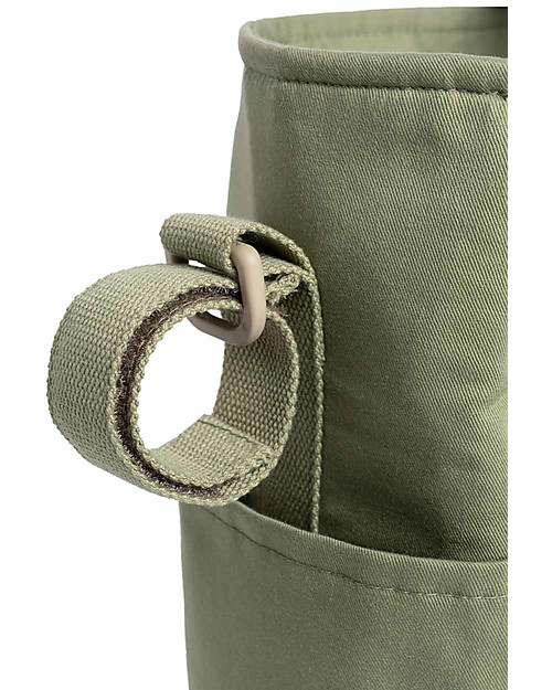 Nobodinoz Waterproof Changing Bag Baby on the Go - Olive Green - Organic Cotton Diaper Changing Bags