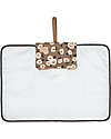 Nobodinoz Waterproof Changing Pad Hyde Park - Camellia - 50x70 cm - Organic cotton Travel Changing Mats