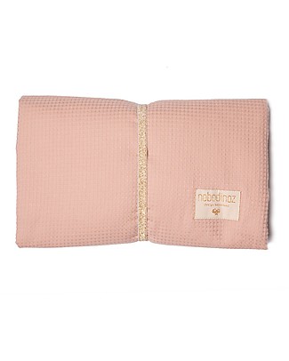 Nobodinoz Waterproof Changing Pad Mozart, Misty Pink - 68x50 cm - Organic cotton Changing Tables