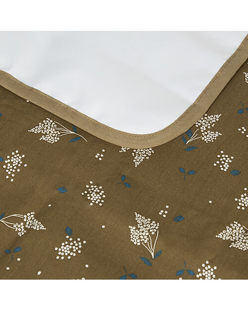 Nobodinoz Waterproof Changing Pad Stories - Brown Lilac - 45x65 cm - Organic cotton Travel Changing Mats