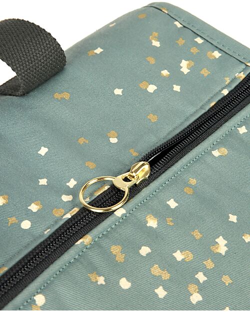 Nobodinoz Waterproof Sports Bag Get Ready - Gold Confetti/ Magic Green Travel Bags