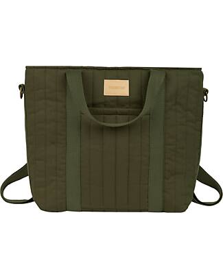 Nobodinoz Waterproof Stroller Backpack Hyde Park - London Green - Organic Cotton Organize and Bags