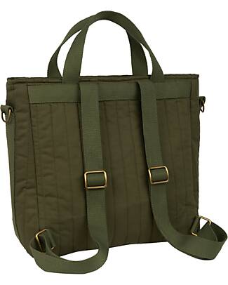 Nobodinoz Waterproof Stroller Backpack Hyde Park - London Green - Organic Cotton Organize and Bags
