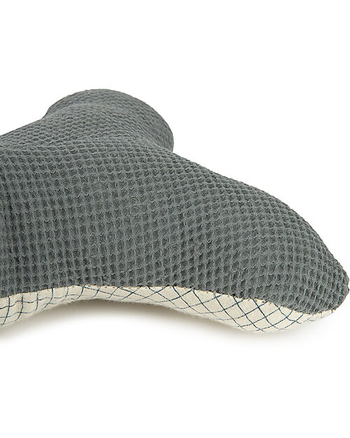 Nobodinoz Whale Wabi-Sabi Cushion - 42x20x15 cm - 100% Organic Cotton Cushions