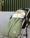 Nobodinoz Winter Sleeping Bag for Universal Baby on the Go Stroller - OekoTex extra soft eco-fur - Olive Green Footmuffs
