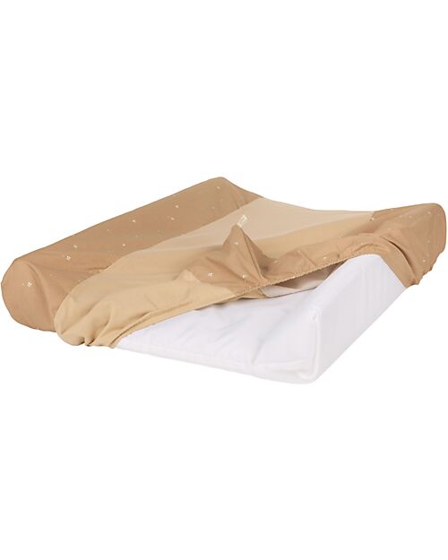 Nobodinoz Zen Changing Mat & Cover - Blush Little Cherries - 50x70x10 cm - Organic cotton Changing Tables