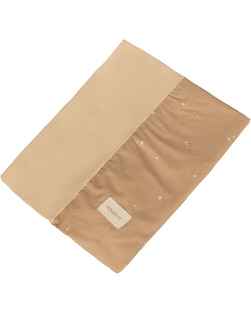 Nobodinoz Zen Changing Mat & Cover - Blush Little Cherries - 50x70x10 cm - Organic cotton Changing Tables