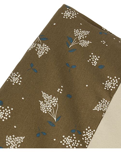 Nobodinoz Zen Changing Mat & Cover - Brown Lilac - 50x70x10 cm - Organic cotton Changing Tables