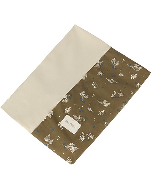 Nobodinoz Zen Changing Mat & Cover - Brown Lilac - 50x70x10 cm - Organic cotton Changing Tables