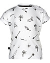 Noeser Tom Hipster T-Shirt, Feather White/Symbols - Organic Cotton T-shirts