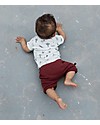 Noeser Tom Hipster T-Shirt, Feather White/Symbols - Organic Cotton T-shirts