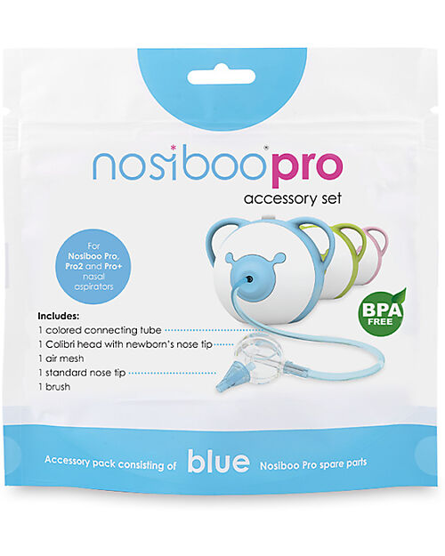 Nosiboo Accessory Set for Nosiboo Pro Electric Nasal Aspirator - Blue Nasal Aspirator