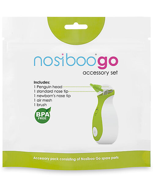 Nosiboo Nosiboo Go Accessory Set - Green Nasal Aspirator