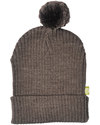 Nui Organics Hat with Pompom - Cocoa Brown - Organic Merino Wool (non-itchy!) Winter Hats
