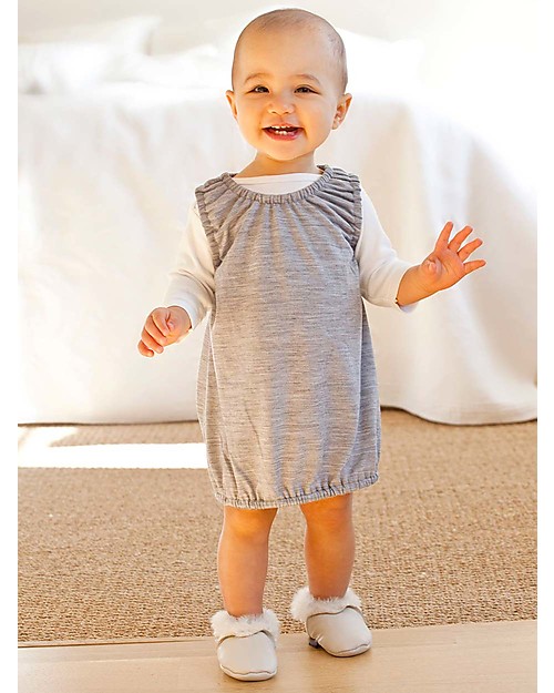 Nui Organics Kina Infant Booties - Cream Shoes