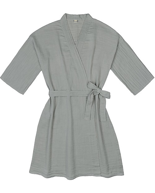 Numero 74 Akiko Kimono - Silver Grey - 100% organic cotton Dresses_