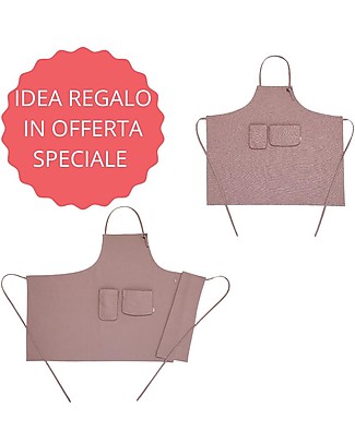 Numero 74 Apron Adult + Apron Kid - Dusty Pink Kitchen accessories