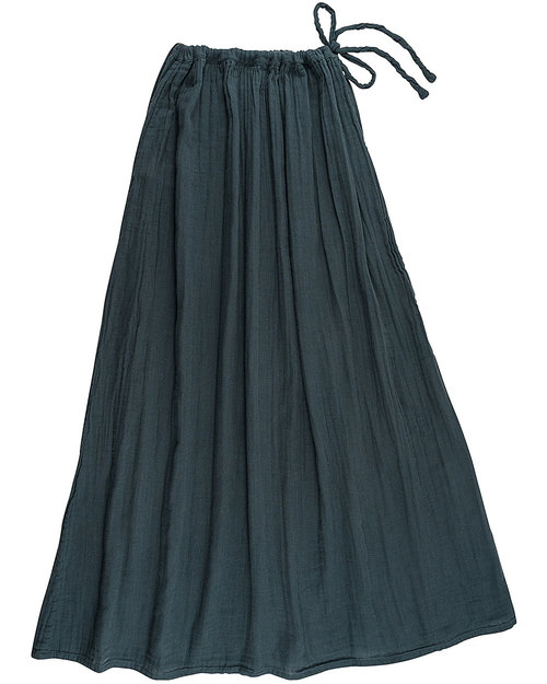 Numero 74 Ava Long Skirt - Ice Blue - Double Cotton Muslin Skirts