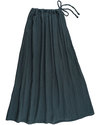 Numero 74 Ava Long Skirt - Ice Blue - Double Cotton Muslin Skirts