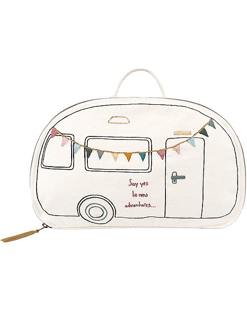 Numero 74 Caravan Suitcase - Natural - 40x25x16 cm Travel Bags