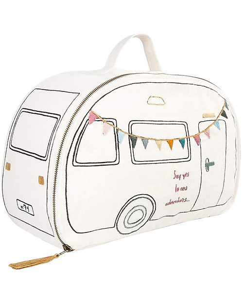 Numero 74 Caravan Suitcase - Natural - 40x25x16 cm Travel Bags