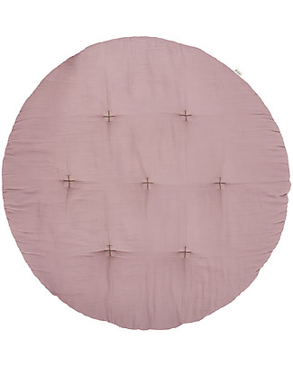 Numero 74 Charlie Playmat Dusty Rose - 110 cm - Padded Cotton Playmats