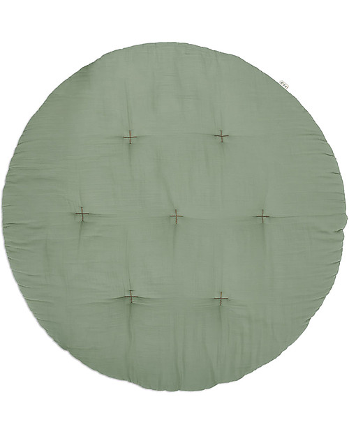 Numero 74 Charlie Playmat Sage Green - 110 cm - Padded Cotton Padded Playmats