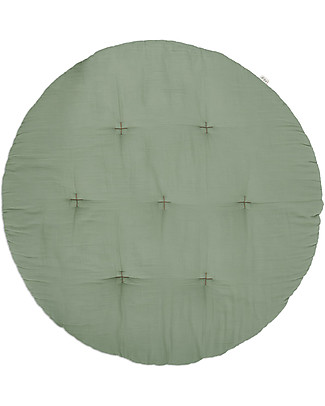 Numero 74 Charlie Playmat Sage Green - 110 cm - Padded Cotton Playmats