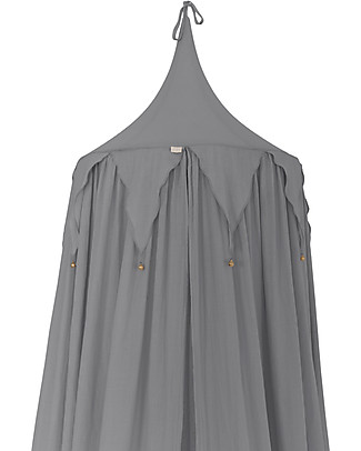 Numero 74 Circus Bunting Canopy, Stone Grey - 100% organic cotton Canopies
