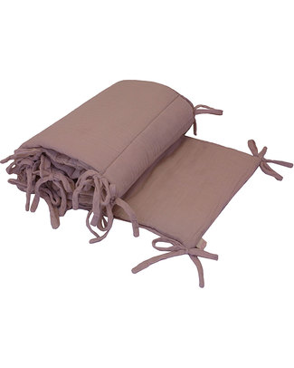 Numero 74 Cot Bumper - Dusty Pink - 100% Cotton Muslin with Polyester Filling Bumpers