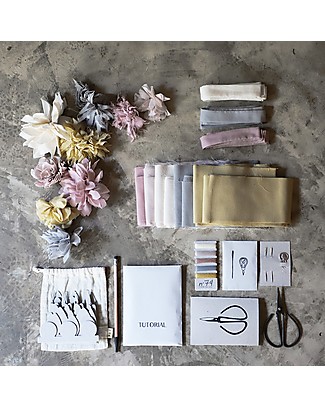 Numero 74 Cotton Flowers Kit, Whisper Mix - All accessories and materials included! Art & Craft Kits