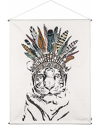 Numero 74 Crazy Animal Embroidery Kit, Tiger - 50x70 cm Art & Craft Kits