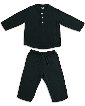Numero 74 Dan Shirt & Pants Suit, Dark Grey - 100% cotton (5/6 years) Special Occasion