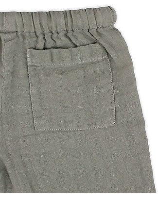 Numero 74 Dan Shirt & Pants Suit, Silver Grey - 100% cotton (5/6 years) Sets And Co-Ords