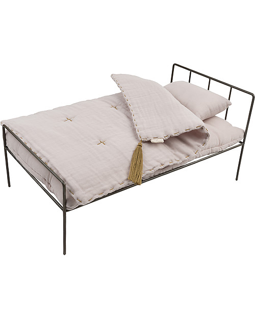 Numero 74 Doll Metal Bed, Powder - Limited edition! Dolls Accessories