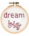 Numero 74 Embroidery Hoop Kit Dream Big - 11 cm Art & Craft Kits