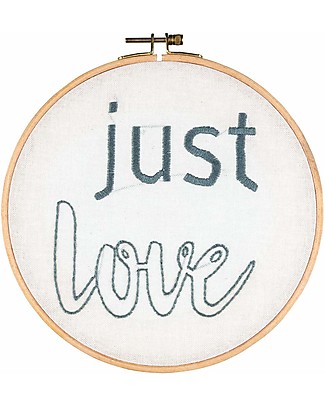 Numero 74 Embroidery Hoop Kit Just Love - 22 cm Art & Craft Kits