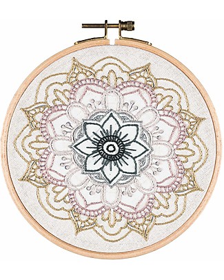 Numero 74 Embroidery Hoop Kit Mandala, Nature - 16 cm Art & Craft Kits