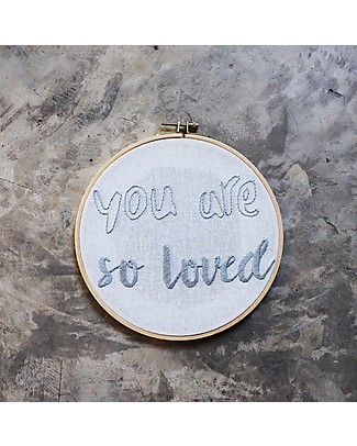 Numero 74 Embroidery Hoop Kit You Are so Loved - 22 cm Art & Craft Kits