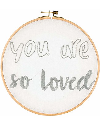 Numero 74 Embroidery Hoop Kit You Are so Loved - 22 cm Art & Craft Kits