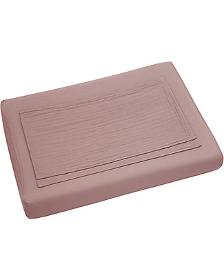 Numero 74 Fitted Changing Pad Cover 70x50 cm - Dusty Pink - Cotton - Includes 2 small swaddles Changing Mats Accessories