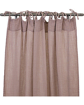 Numero 74 Flat Curtain 100x290 cm, Dusty Pink - 100% cotton Tepees & Tents