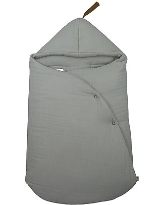 Numero 74 Gipsy Baby Nest, Silver Grey - Organic cotton Footmuffs
