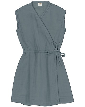 Numero 74 Girl Dress Grace (5-6 years) - Ice Blue - 100% organic cotton Dresses_